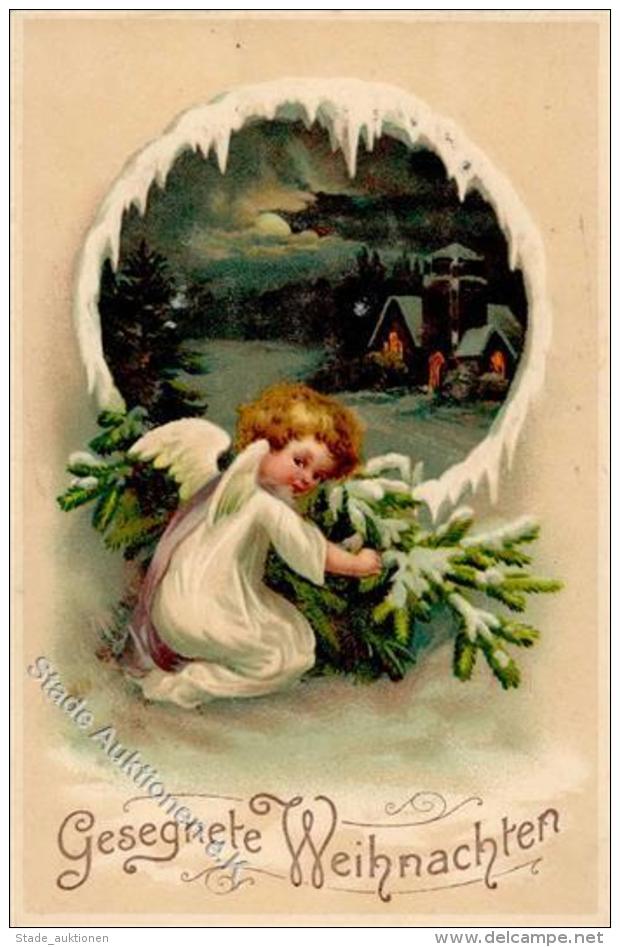 Engel Weihnachten Prägedruck 1915 I-II Noel Ange - Zonder Classificatie