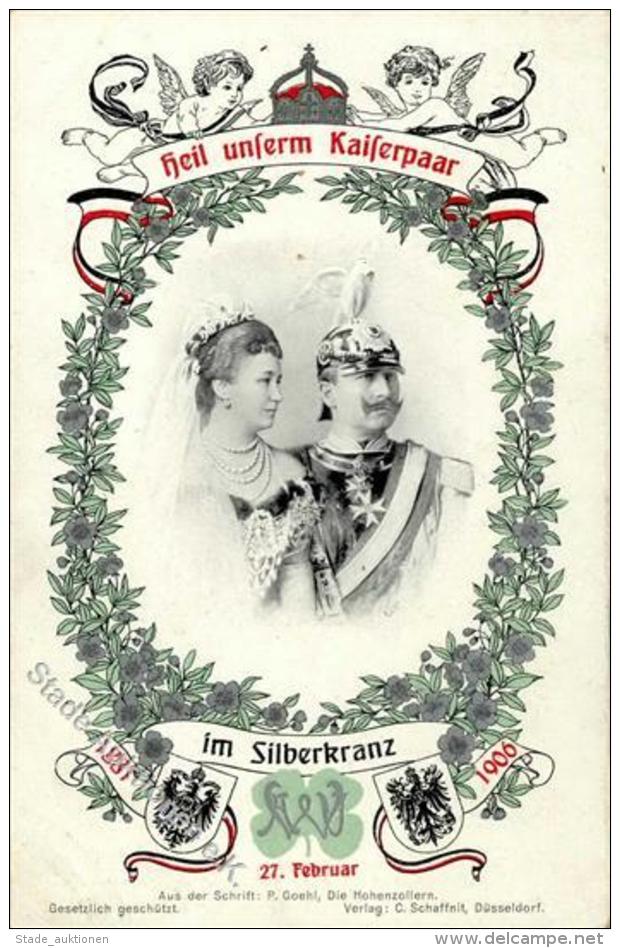 KAISER WILHELM II - SILBERHOCHZEIT1906, I-II - Zonder Classificatie