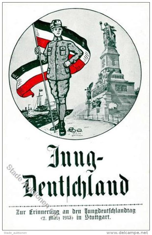 Politik Stuttgart (7000) Jung Deutschland Tag 1913 Schwarz-Weiß-Rot I-II - Other & Unclassified