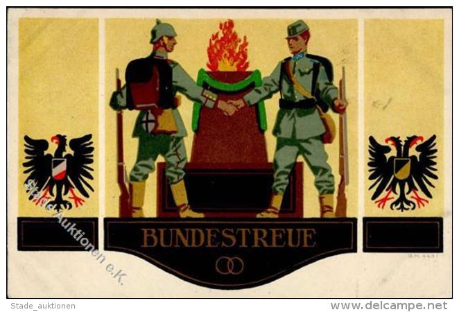 WK I Bundestreue Soldat Pickelhaube Künstlerkarte 1914 I-II - Unclassified