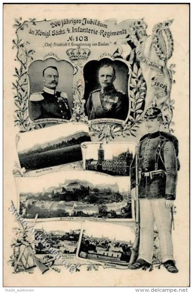 Regiment Königl. Sächs. 4. Infanterie Regt. Nr. 103 1909 I-II - Regiments