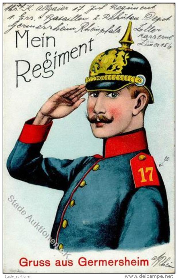 Regiment Nr. 17 Germersheim 1915 I-II - Regiments