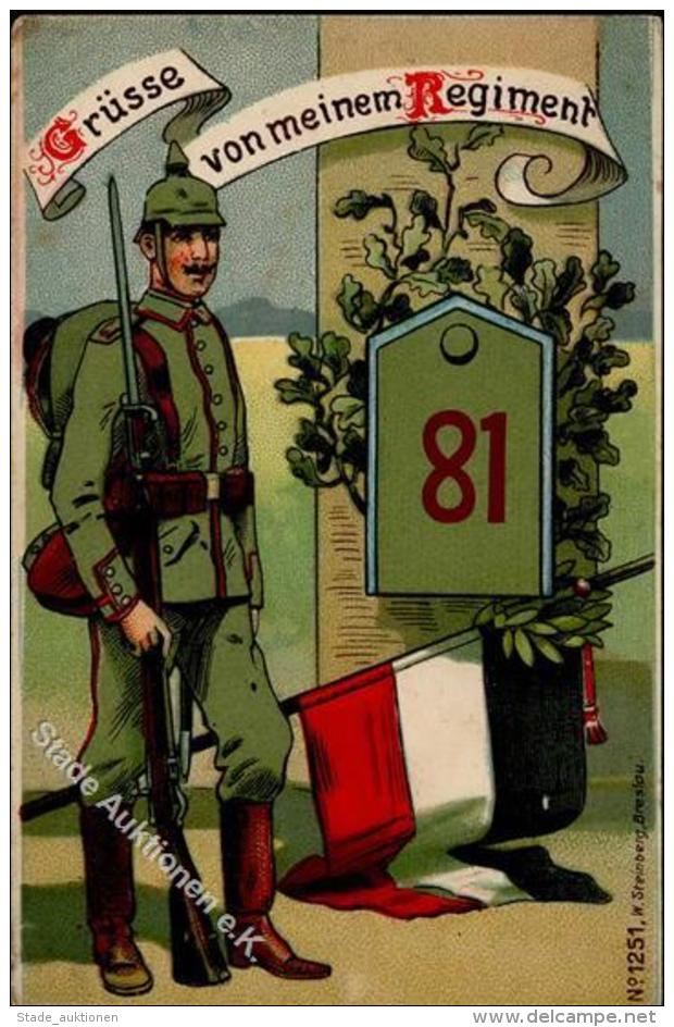 Regiment Nr. 81 Infanterie Regt. Landgraf Friedrich I. Von Hessen-Cassel 1. Kurhessisches  1916 I-II - Regiments