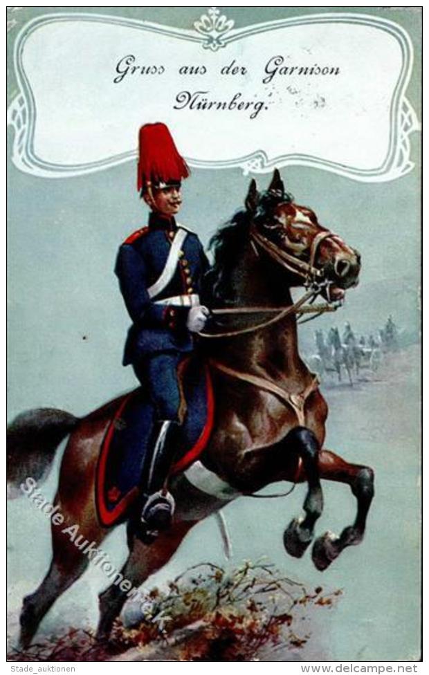 Regiment Nürnberg (8500) Garnison Künstler-Karte I-II - Regiments