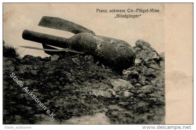 Feldpost WK I 1916, Sw FP-Ak (Blindgänger, Flügel-Mine), KDFP Stat. Nr.102 19.5.16", DB Mit Briefstpl., Bef&ou - Unclassified