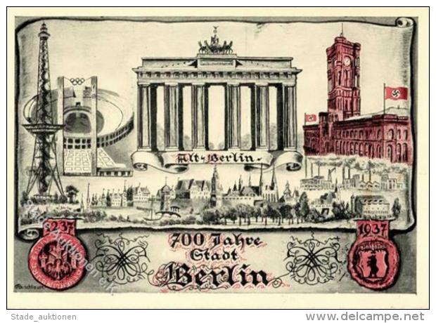 WK II 700 Jahre Stadt Berlin WK II Künstlerkarte I-II - Unclassified
