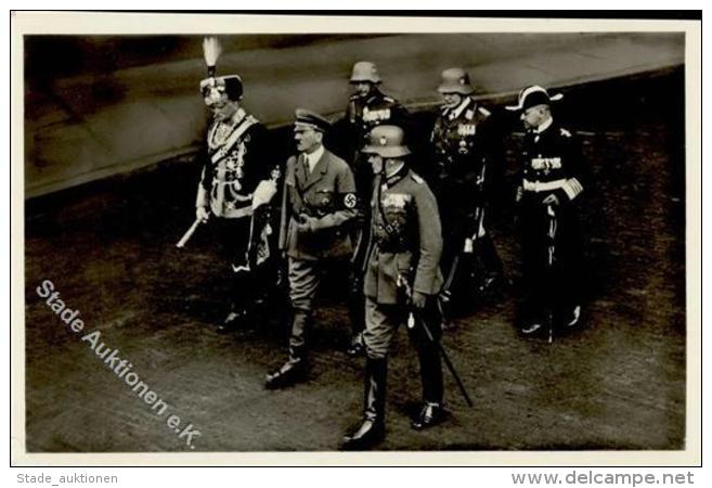 WK II Berlin (1000) Heldengedenktag Hitler V. Mackensen V. Blomberg Frhr. V. Fritsch Göring U. Dr. Raeder Foto AK I - Unclassified