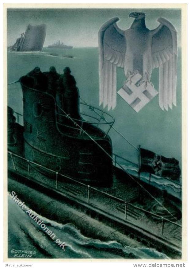 WK II DEUTSCHE WEHRMACHT PH KL 6 - Sign. Gottfried Klein I-II U-BOOT - Unclassified