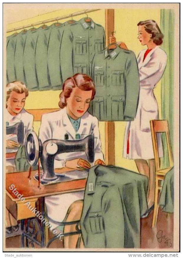 WK II FRAUEN SCHAFFEN FÜR EUCH Nr. 659 In Der Uniformschneiderei" I" - Zonder Classificatie