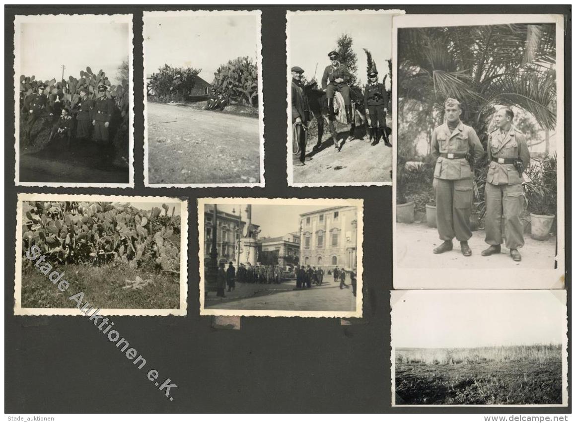 WK II Italien Album Mit Circa 90 Fotos Militär Und Weiteren 100 Privaten Fotos I-II - Zonder Classificatie