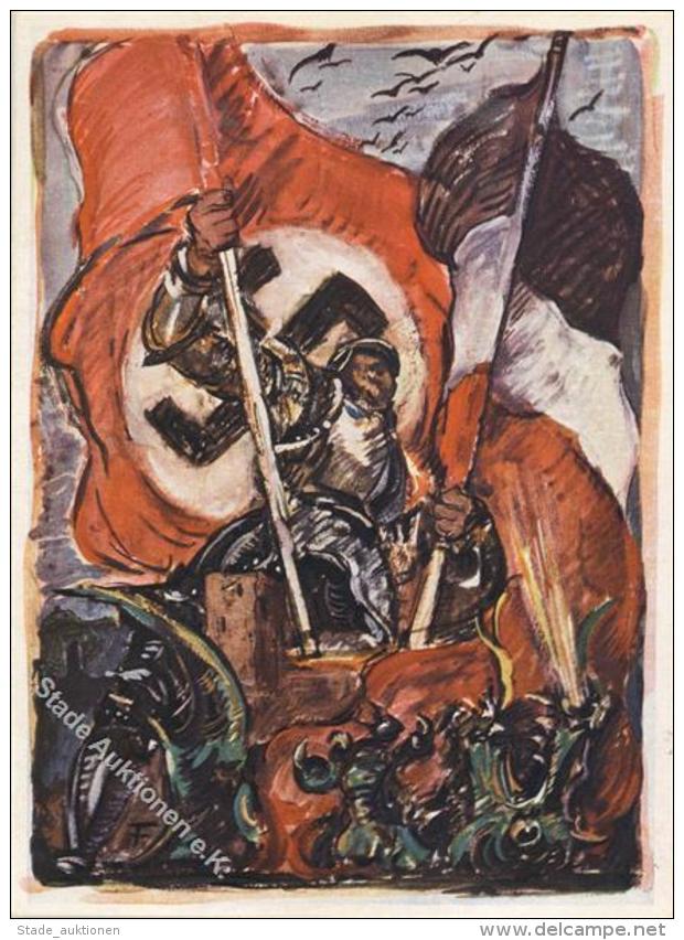 WK II Klapp-Propagandakarte WALDHEIL 1934 D. Pfälzer-Waldvereins (keine Ak) I - Unclassified