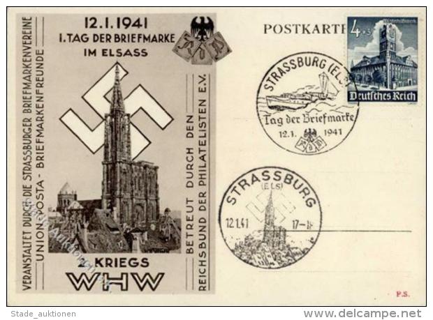 WK II Tag Der Briefmarke Im Elsass I-II - Unclassified