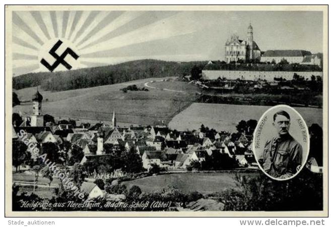 Aufgehende Sonne WK II Neresheim (7085) Hitler WK II   I-II - Zonder Classificatie