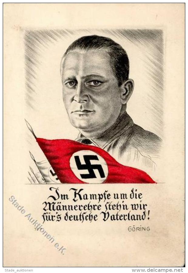 RADIERUNG-Propagandakarte WK II - GÖRING" I" - Unclassified