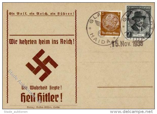 SUDETENLANDBEFREIUNG 1938 WK II - S-o HAIDA 1938" I" - Unclassified