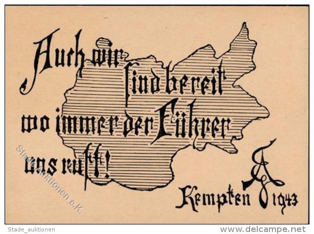 NS-LANDKARTE - KEMPTEN 1943 I - Unclassified