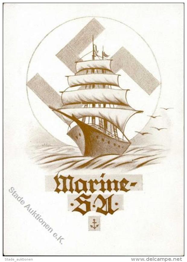 MARINE-S.A. WK II - Seltene Propagandakarte I - Unclassified