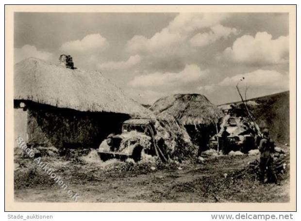 SS Gefechtsstand SS Panzer Gren. Regt. WK II Foto AK I-II Réservoir - Unclassified