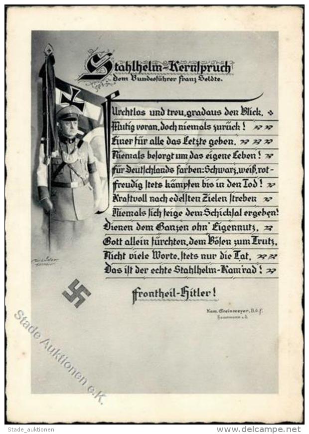 STAHLHELM WK II - Franz Seldte - FRONTHEIL-HITLER! I - Unclassified