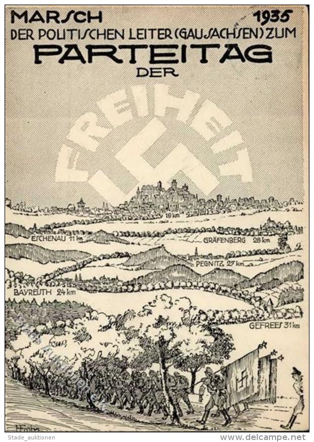 REICHSPARTEITAG NÜRNBERG WK II - MARSCH Der Politischen Leiter Zum PARTEITAG Der FREIHEIT 1935 - S-o  (kl.Einri&szl - Non Classificati