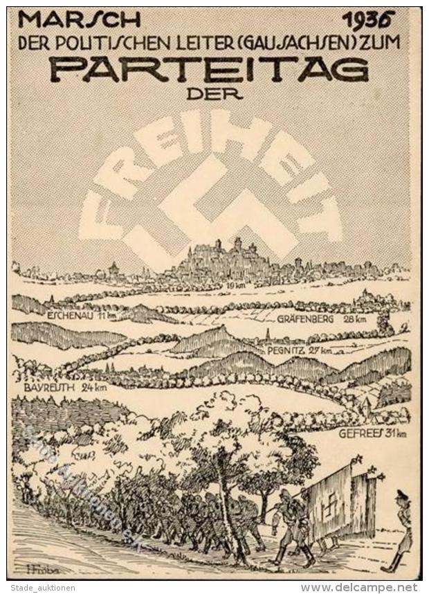 REICHSPARTEITAG NÜRNBERG WK II - MARSCH Der Politischen Leiter Zum PARTEITAG Der FREIHEIT 1936 - S-o I-II - Unclassified