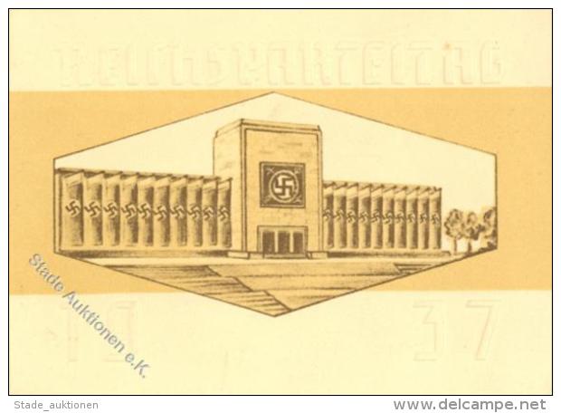 RP NÜRNBERG 1937 WK II - Seltene Geprägte Klapp-Eintrittskarte Zum ERÖFFNUNGSKONGRESS" Gebraucht I-II R!" - Unclassified