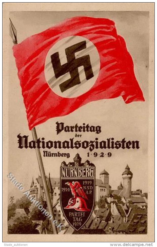 REICHSPARTEITAG NÜRNBERG 1929 WK II - Offiz. Parteitags-Postkarte Nr. 2 - I - Zonder Classificatie