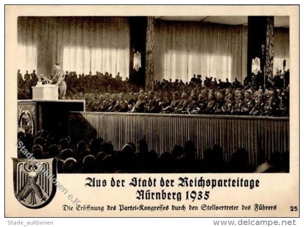 REICHSPARTEITAG NÜRNBERG 1935 - Nr. 25 WK II Eröffnung  D. Partei-Kongresses " I" - Unclassified