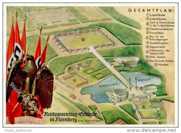 Reichsparteitag Nürnberg Gelände Gesamtplan WK II I-II - Non Classificati