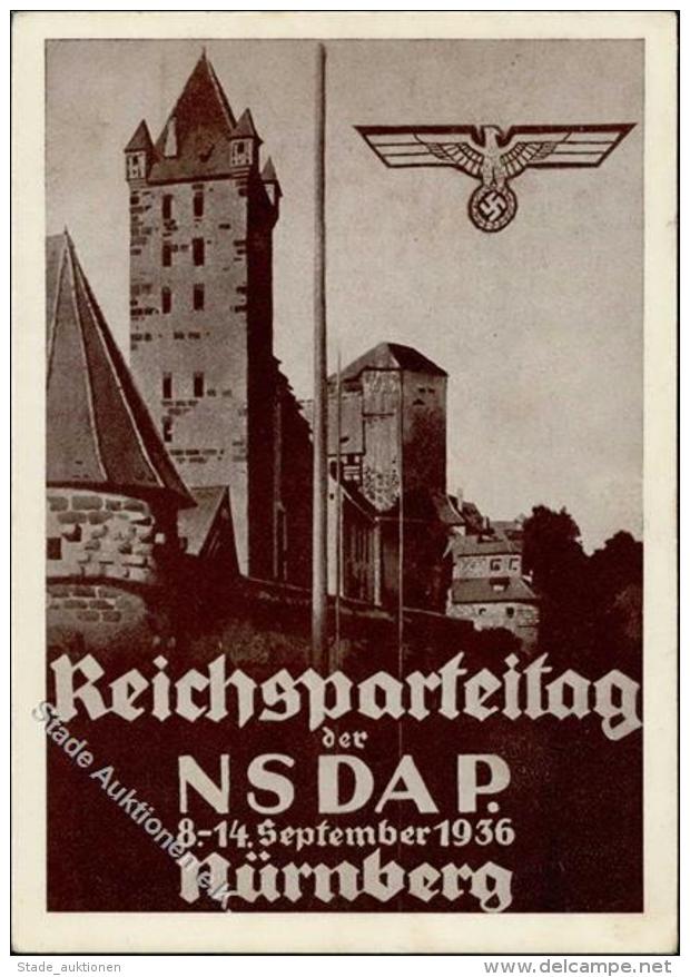 RP NÜRNBERG 1936 WK II - Festpostkarte Mit S-o I-II - Unclassified