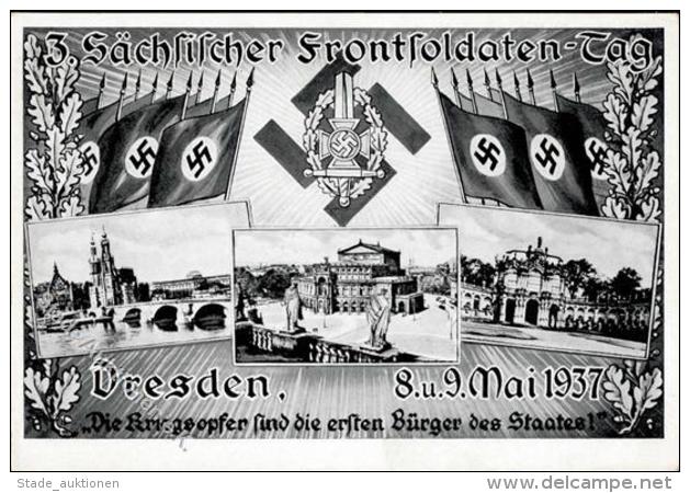 DRESDEN - 3.Sächs. FRONTSOLDATENTAG 1937" I" - Unclassified