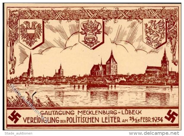 LÜBECK - GAUTAGUNG POLITISCHER LEITER Mecklenburg-Lübeck 1934 I - Unclassified