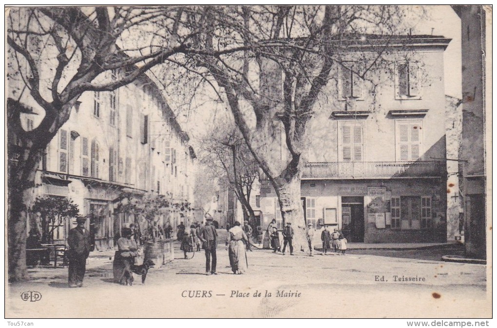 CUERS - VAR - (83) - CPA ANIMEE 1917. - Cuers