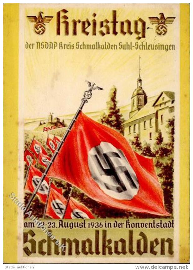 SCHMALKALDEN - NSDAP-KREISTAG 1936" (Marke Mängel) Etwas Fleckig II" - Unclassified