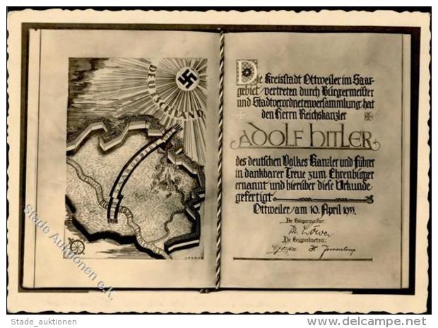 SAARBEFREIUNG 1935 - Adolf Hitler Ehrenbürger Von OTTWEILER" S-o I R!" - Unclassified