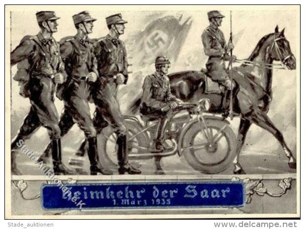 SAARBEFREIUNG 1935 - Heimkehr Der SAAR - Seltene SA-Karte Mit S-o I - Unclassified