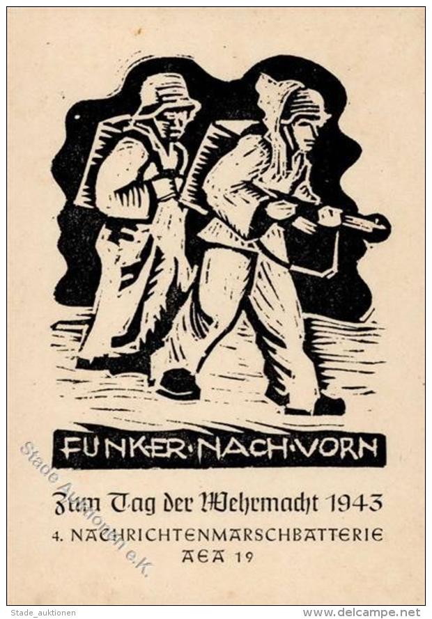 TAG Der WEHRMACHT 1943 - FUNKER - 4. Nachrichtenbatterie AEA 19  I - Non Classificati