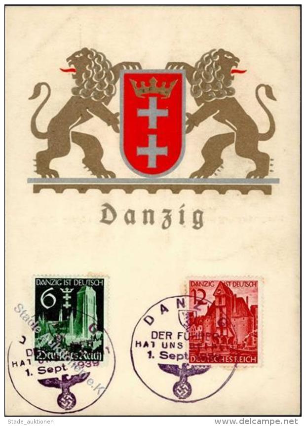 GEDENKKARTE - S-o DANZIG 1939" I" - Unclassified