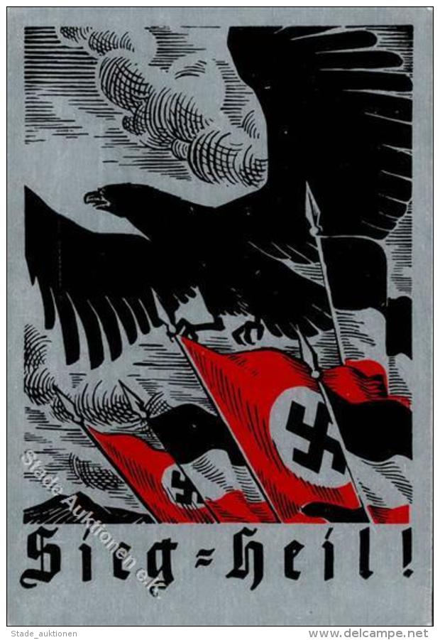 Propaganda WK II Fahnen Reichsadler I-II - Unclassified