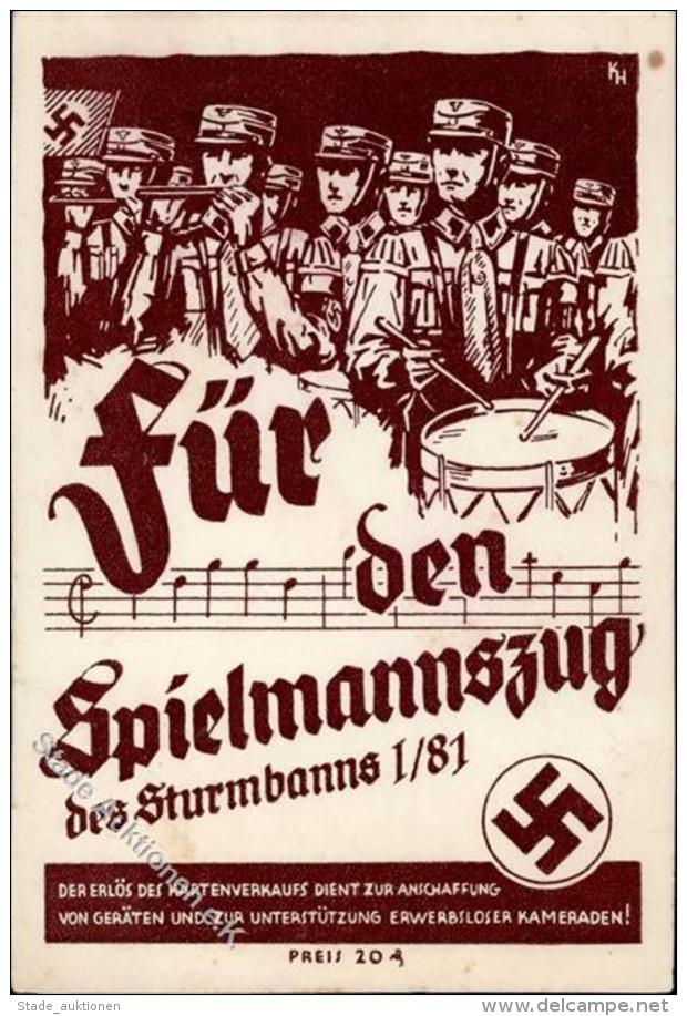 Propaganda WK II Für Den Spielmannszug Des Sturmbanns I/81 I-II (fleckig) - Unclassified