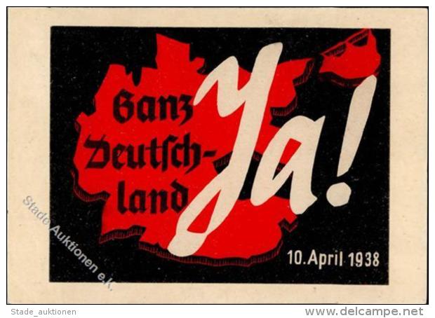 Propaganda WK II Wahl 1938 I-II - Non Classificati