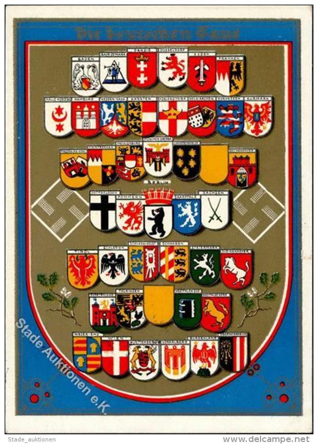 Propaganda WK II WK II Die Deutschen Gaue Wappen I-II - Unclassified