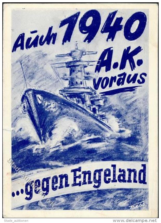 Propaganda WK II WK II Kreuzer Gegen England I-II - Unclassified