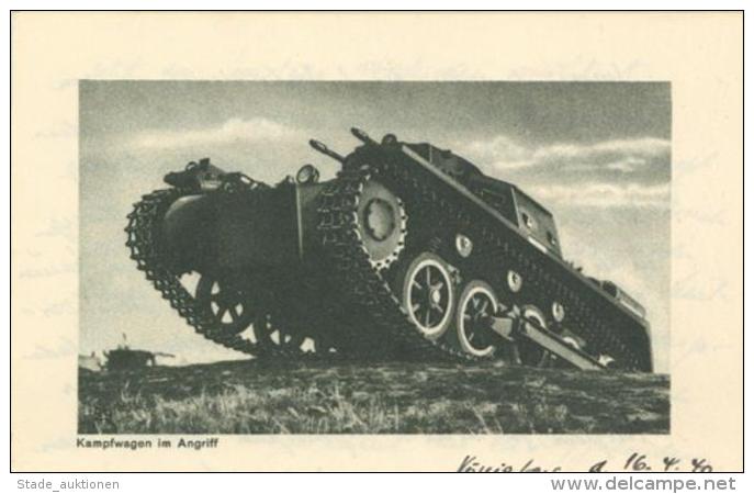 Panzer WK II Feldpostbrief 1940 I-II Réservoir - Unclassified