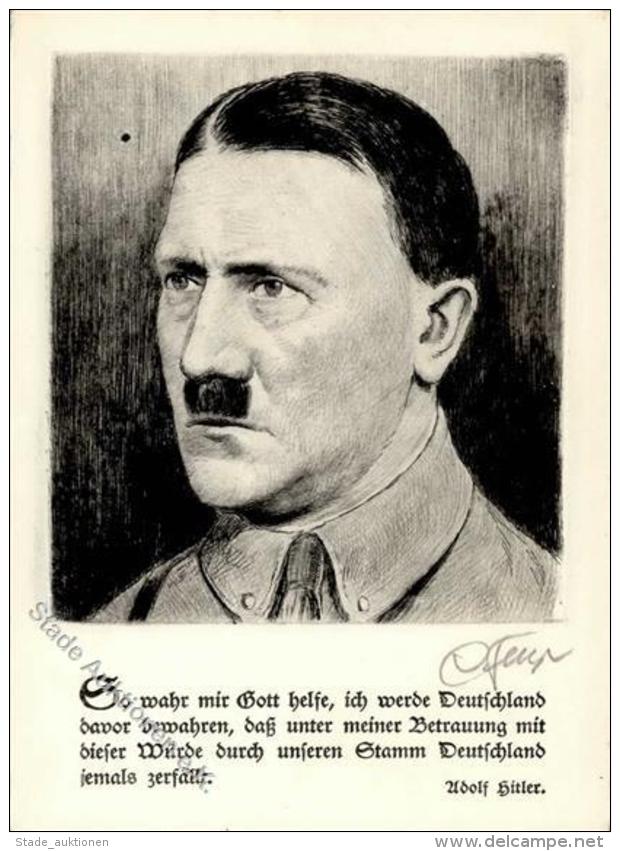 HITLER - Original-Radierung! Sign. I - Non Classificati