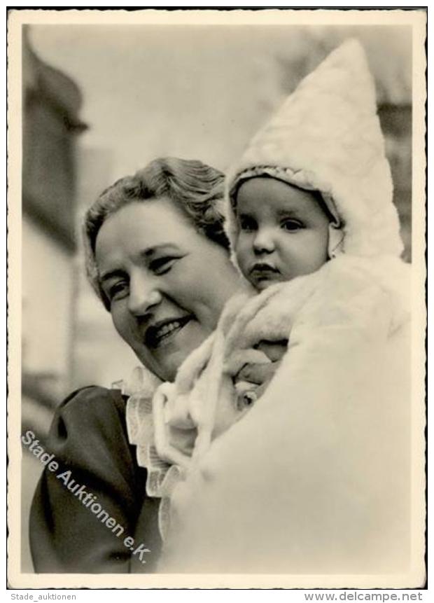 Göring WK II Frau Emmy Mit Tochter Edda Foto AK I-II - Unclassified