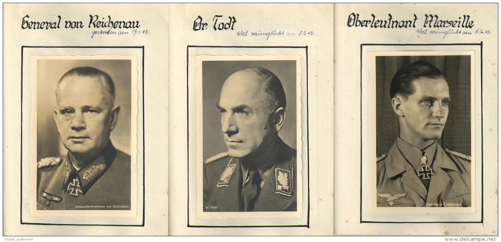 Ritterkreuzträger Heft Mit 13 Eingeklebten Foto-Karten I-II - Unclassified