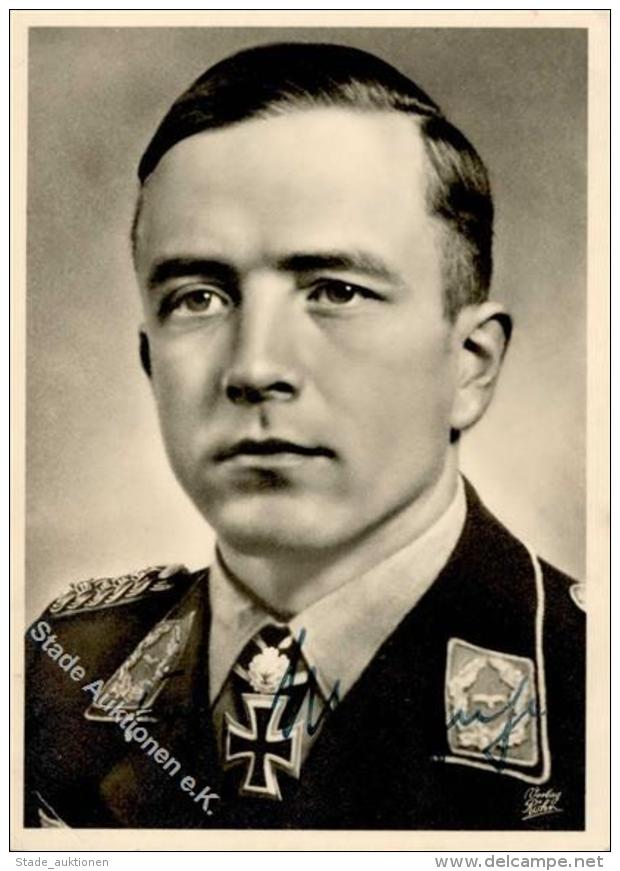 Ritterkreuzträger Maltzahn V. Major Mit Unterschrift WK II   Foto AK I-II - Zonder Classificatie