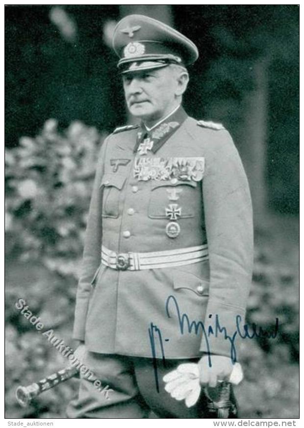 Ritterkreuzträger Witzleben, Erwin V. Generalfeldmarschall Mit Unterschrift WK II Foto 10 X 14 Cm I-II - Zonder Classificatie