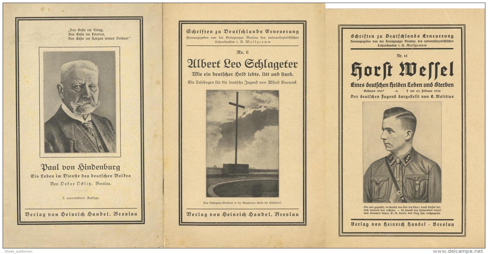 Buch WK II 3 Hefte Schriften Zu Deutschlands Erneuerung Verlag Heinrich Handel I-II - Unclassified